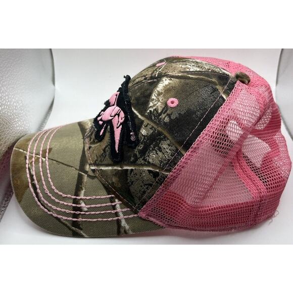 Duck Commander Trucker Hat Cap Pink Camo Strapback Adjustable Camouflage Outdoor - Picture 2 of 4